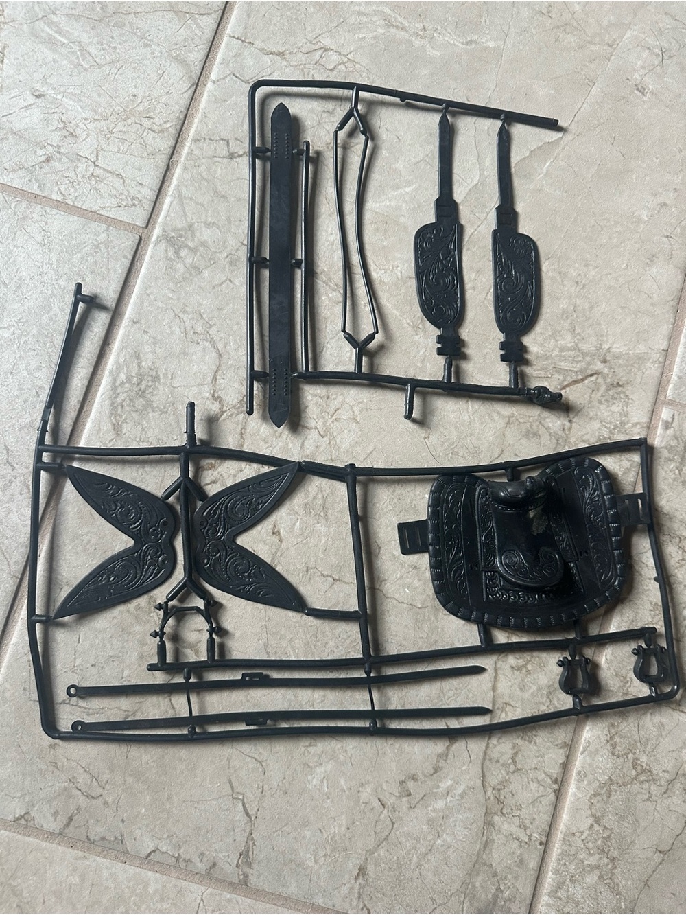 RARE 1970 Barbie Mattel Horse Dancer tack bridle set saddle reins stirrups